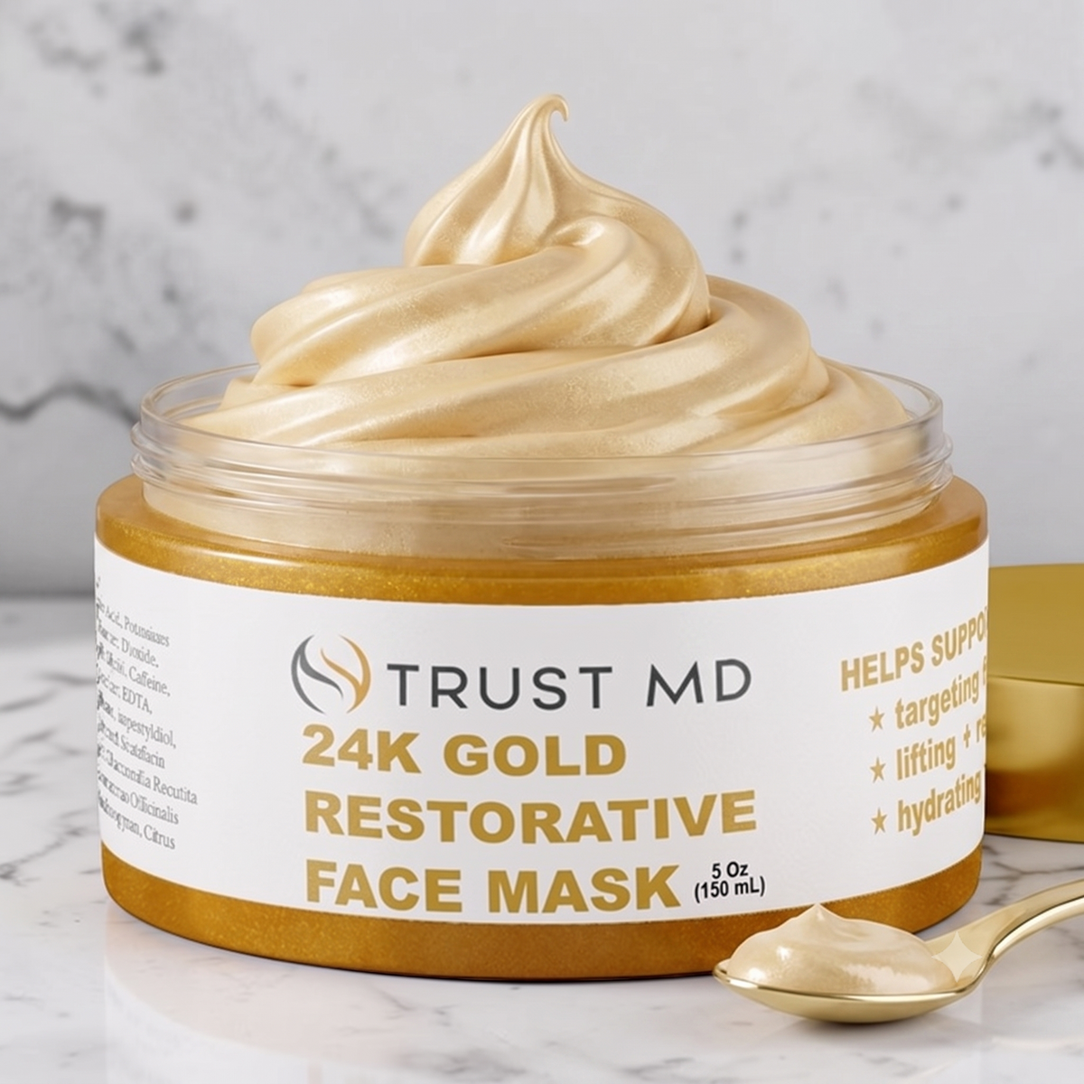 24K Restorative Gold Face Mask – TrustMD | Skincare Science