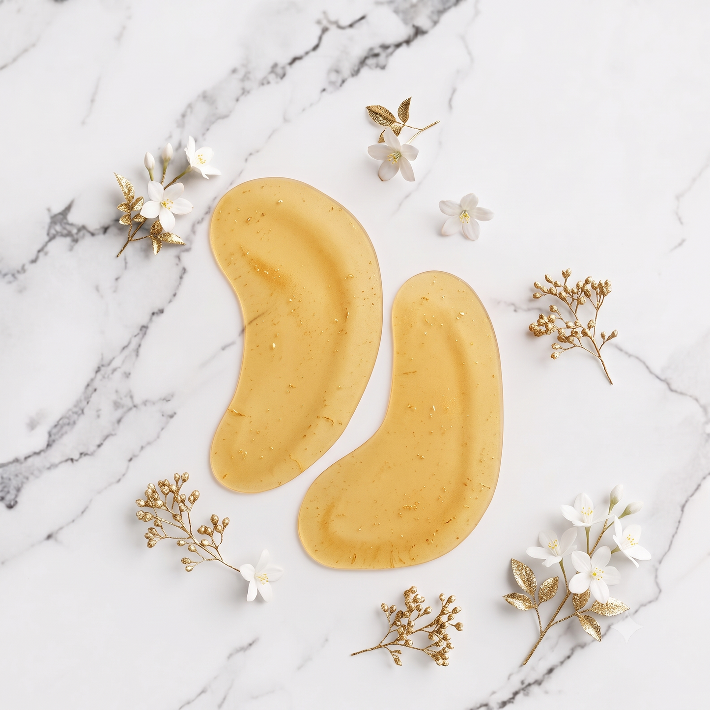 24K Gold + Collagen Hydrogel Mask Treatment For Eyes and Smile Lines