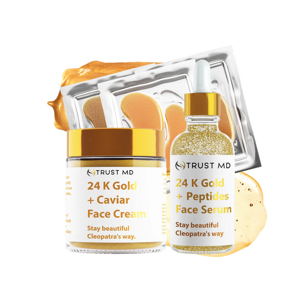 24K Gold Set - The Ultimate Goddess Trio – TrustMD | Skincare Science