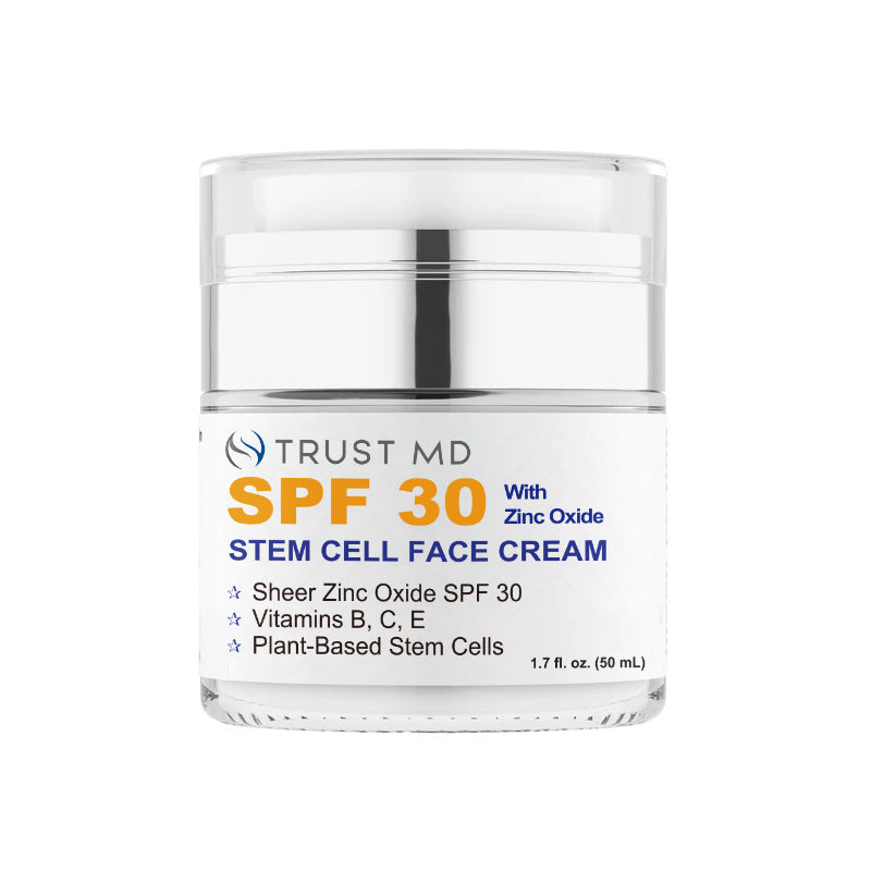 Sun Defense SPF 30 Face Cream + Vitamins – TrustMD | Skincare Science